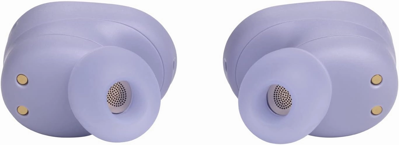 JBL Tune Buds True Wireless Noise Cancelling Earbuds, 4-Mic Technology for Crisp Clear Calls, Up to 48 HR Battery Life, Water and dust Resistant - Purple (Renewed)