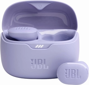 JBL Tune Buds True Wireless Noise Cancelling Earbuds, 4-Mic Technology for Crisp Clear Calls, Up to 48 HR Battery Life, Water and dust Resistant - Purple (Renewed)