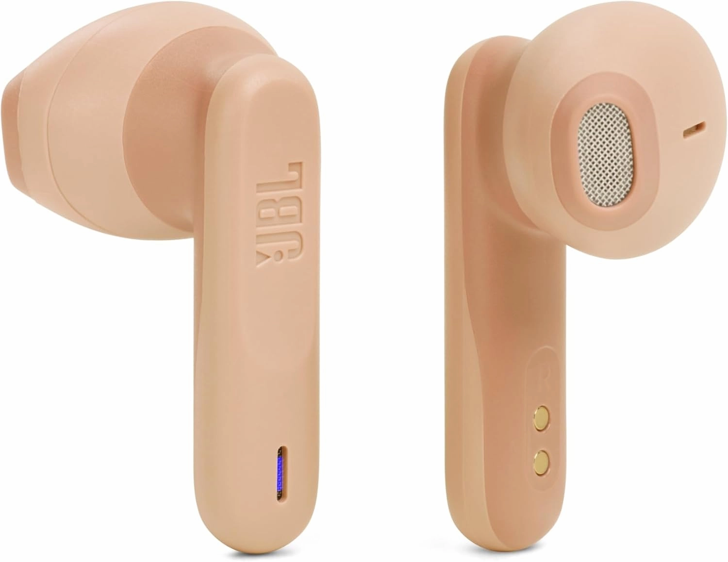 JBL Vibe Flex True Wireless Earbuds – Bluetooth Earphones with Deep Bass Sound, IP54 Water & Dust Resistant, Long Battery Life, Voice Assistant Compatible, Open-Ear Design (Beige)
