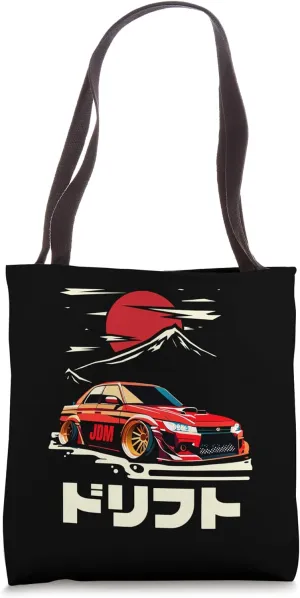 JDM Drift Car Japanese Tuner Boost Drift Racer Tokyo Japan Tote Bag