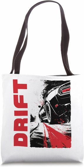 JDM Drift Car Japanese Tuner Boost Drift Racer Retro Vintage Tote Bag