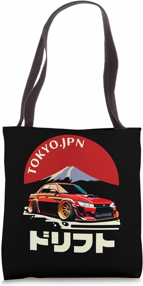 JDM Drift Car Japanese Tuner Boost Drift Racer Tokyo Japan Tote Bag