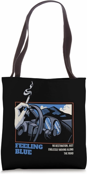JDM Drift Race Car Smoking drive Tuning Retro Vintage Tote Bag