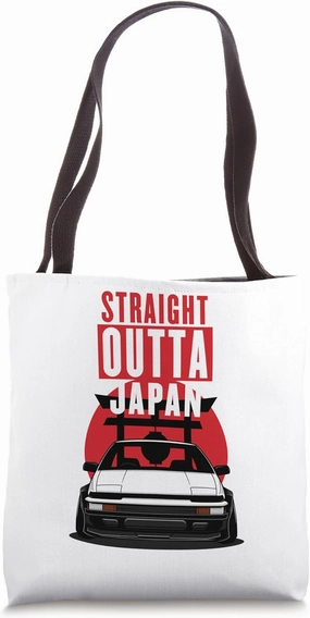 JDM Tokyo Japan Drift Race Car Tuning Straight Outta Japan Tote Bag
