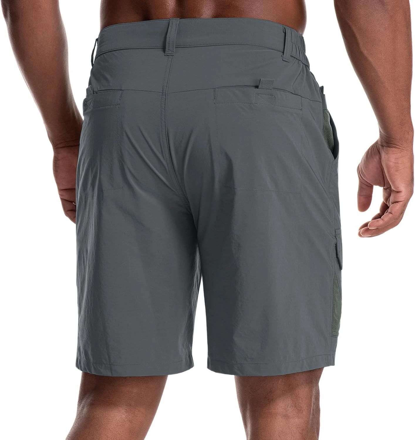 Jessie Kidden Mens Stretch Casual Lightweight Water Resistant Quick Dry Cargo Fishing Hiking Shorts