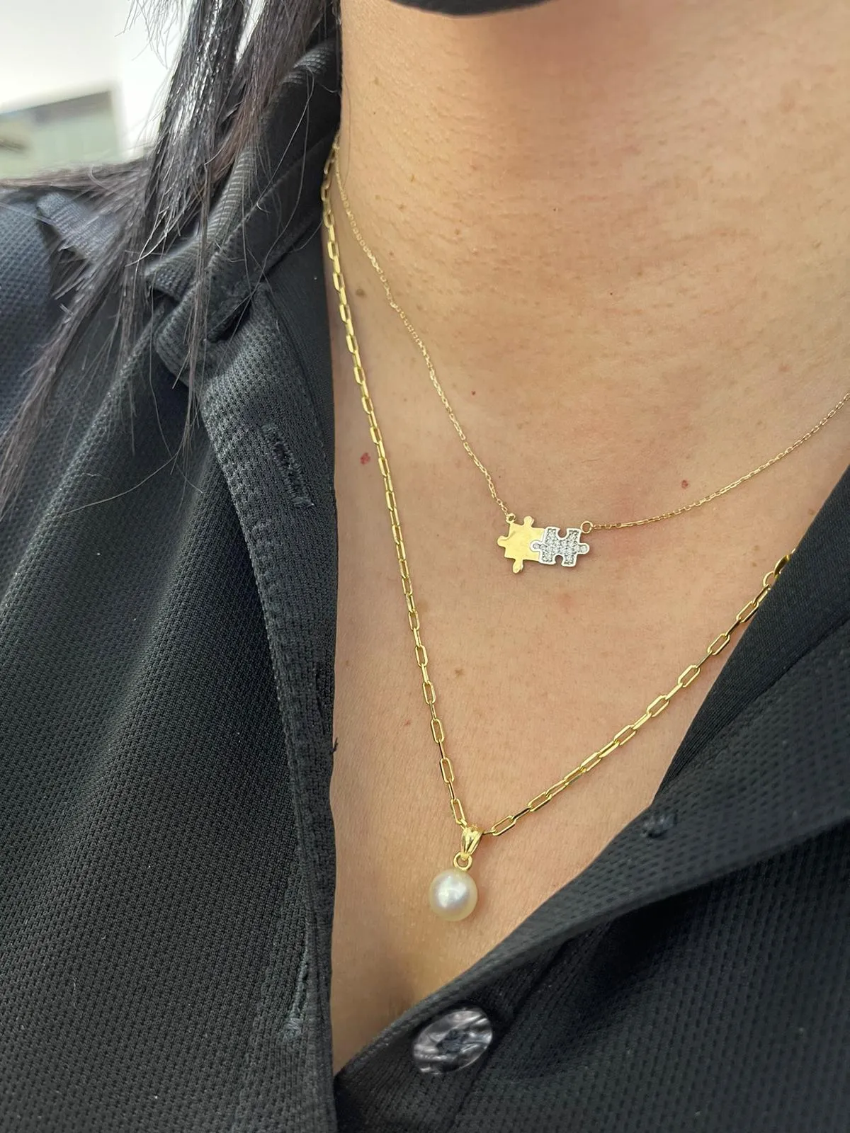 Jigsaw Puzzle Necklace