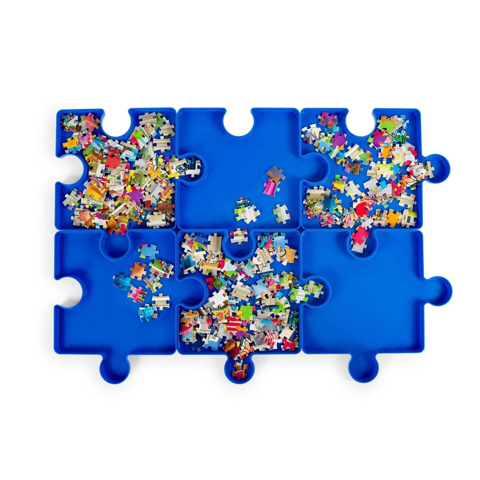 Jigsaw Puzzle Stackable Sorting Trays | Set of 6