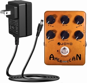 JOYO American Sound Amp Simulator Pedal JF-14 with DC 9V 500mA Pedal Power Adapter