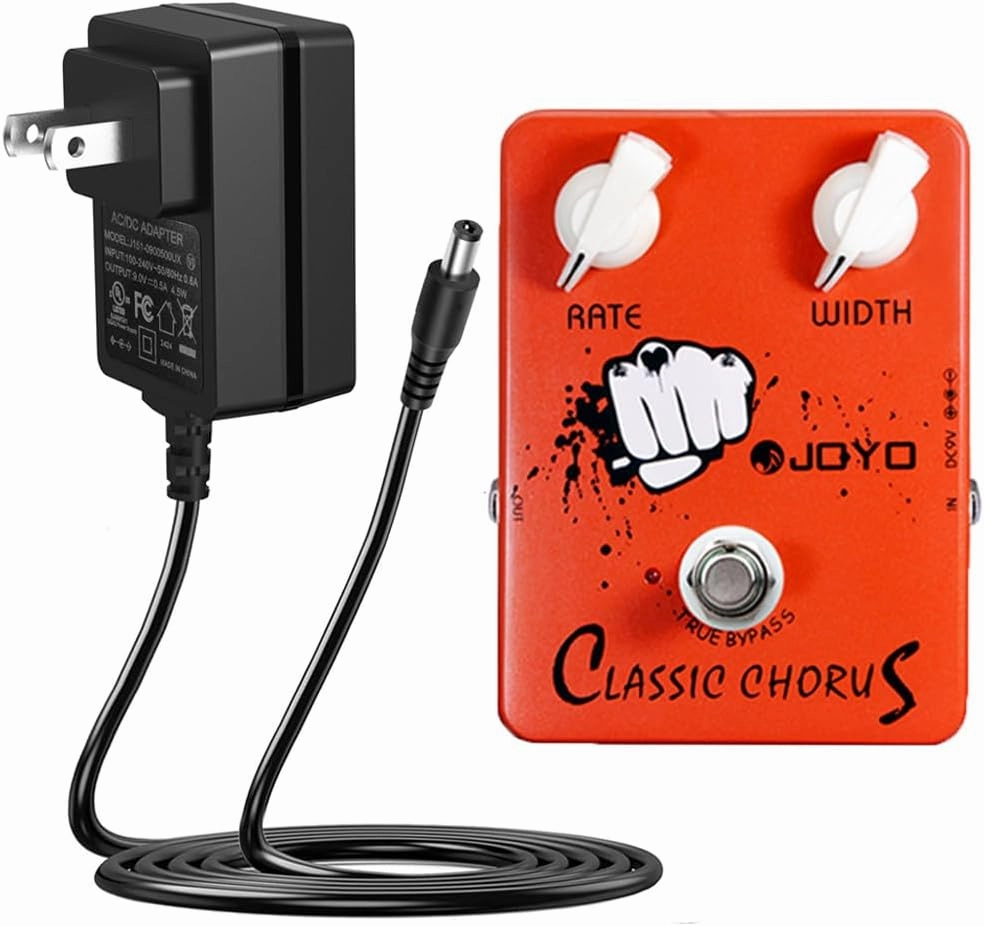 JOYO Classic Chorus effect pedal JF-05 with DC 9V 500mA Pedal Power Adapter
