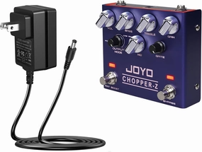 JOYO Distortion Effect Pedal (CHOPPER-Z R-18) Bundle with JOYO DC 9V 500mA Guitar Pedal Power Supply Adapter