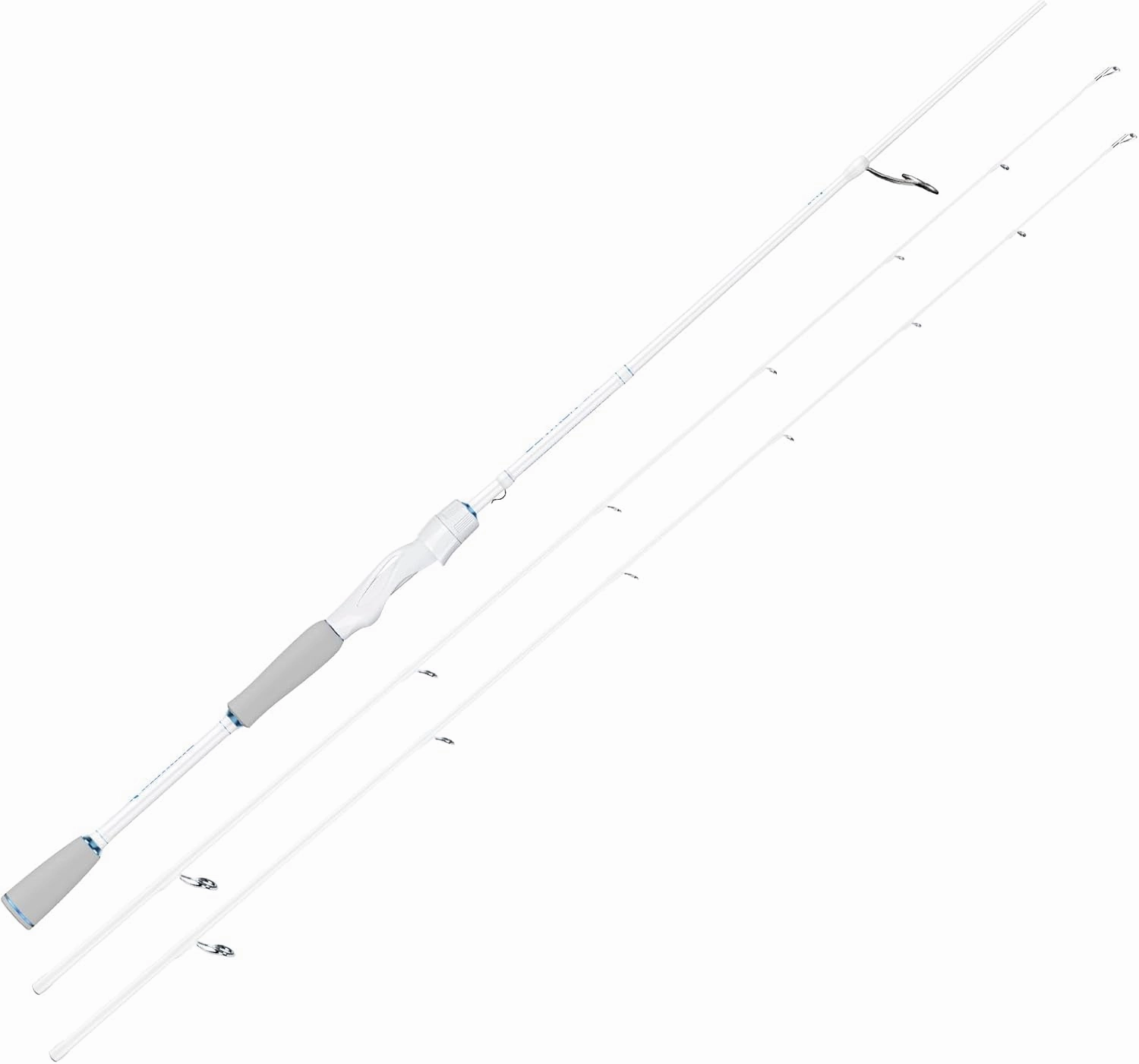 KastKing Centron Lite Twin Tip Fishing Rods, IM6 Graphite Blanks, Twin Tip Fishing Rods, Stainless Steel Guides with Ceramic Rings, Split or Full Rear EVA Handle Design, Drop Shot Hook Keeper