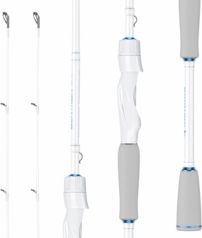 KastKing Centron Lite Twin Tip Fishing Rods, IM6 Graphite Blanks, Twin Tip Fishing Rods, Stainless Steel Guides with Ceramic Rings, Split or Full Rear EVA Handle Design, Drop Shot Hook Keeper