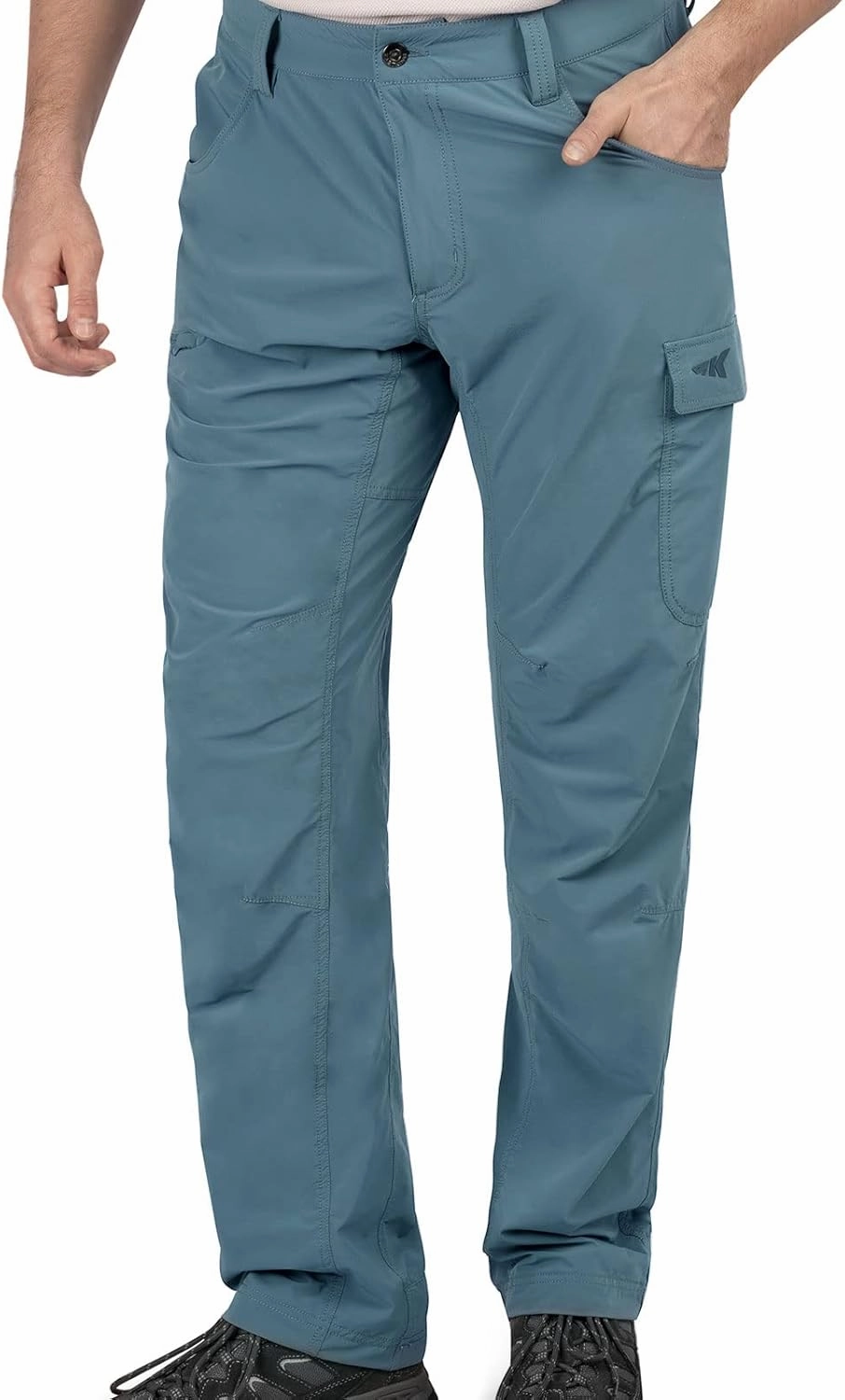 KastKing Wind Crest Fishing Hiking Pants, Water Repellent Lightweight Mens Travel Climbing Pants, UPF 50  Stretch Material