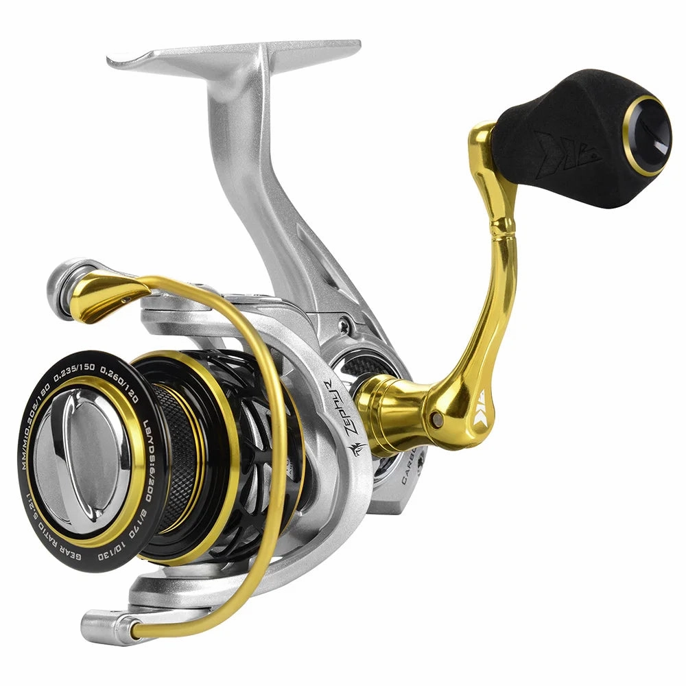 KastKing Zephyr Carbon Spinning Reel 10  1 Stainless Steel Bearings Up to 22Lbs Carbon Drag Freshwater Saltwater Fishing Reel