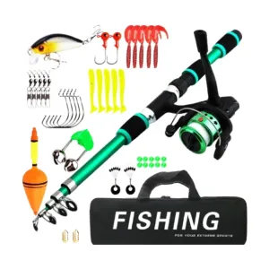 Kids Fishing Pole Birthday Gifts Telescopic Fishing Rod and Reel Combo