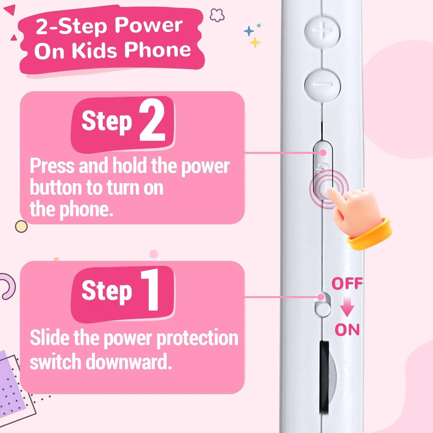 Kids Smart Phone for Girls - Christmas Birthday Gift Toy for Age 3-8, 2.8" Touchscreen Toddler Cell Phone with 32G SD Card