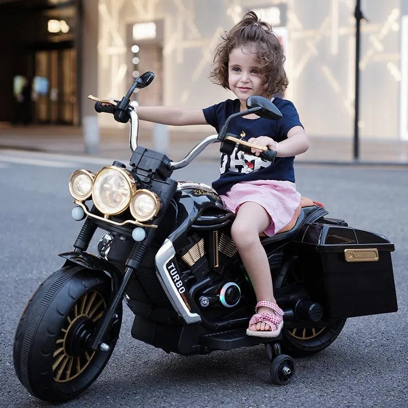 Kids Electric Motorbike Tricycle Ride-On Retro Scooter