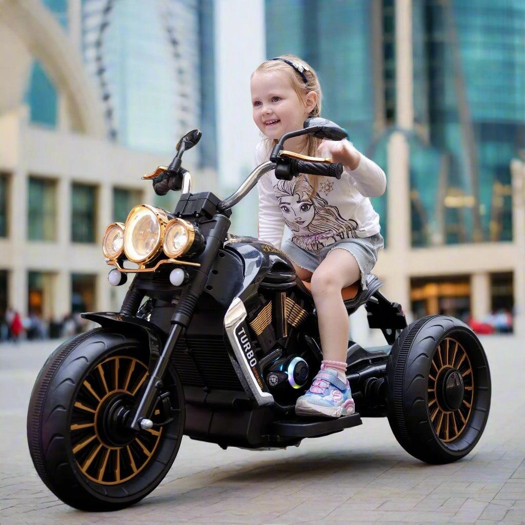 Kids Electric Motorbike Tricycle Ride-On Retro Scooter