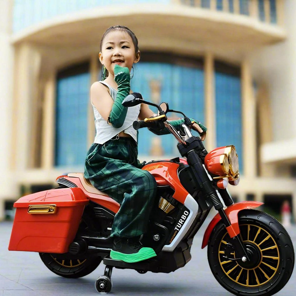 Kids Electric Motorbike Tricycle Ride-On Retro Scooter