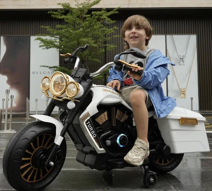 Kids Electric Motorbike Tricycle Ride-On Retro Scooter