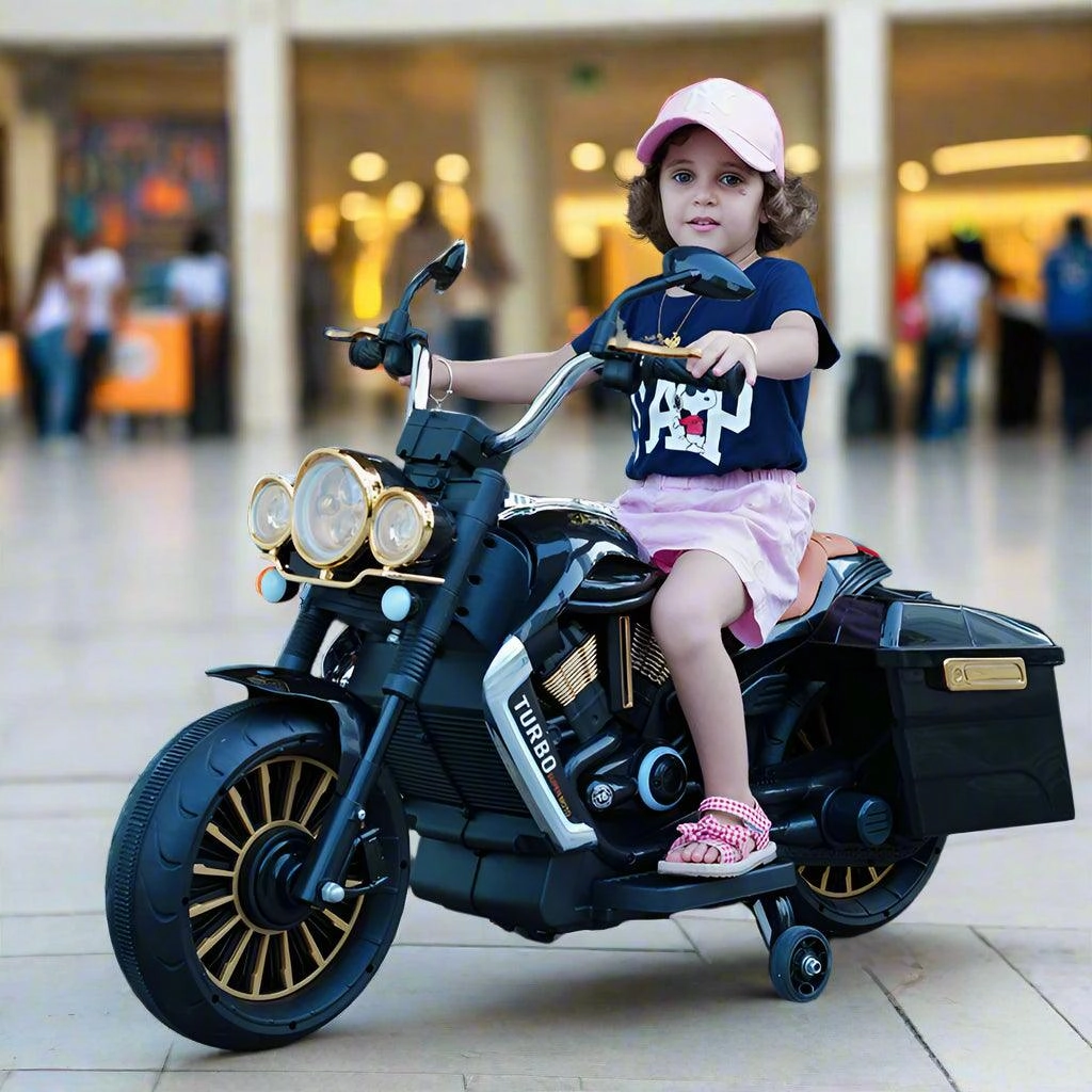 Kids Electric Motorbike Tricycle Ride-On Retro Scooter