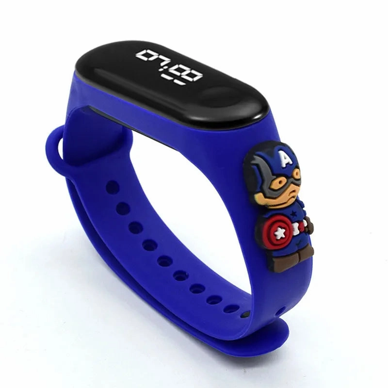 Kids Marvel & Disney Digital Waterproof Sports Watch