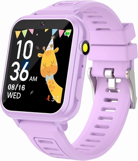 Kids Smart Watch Gift for Girls Age 3-12, 24 Games HD Touch Screen Girls Watch with Camera Video Music Player Pedometer Flashlight 12/24 hr Toys Gifts for 6 7 8 9 10 Year Old Girl Birthday Gift