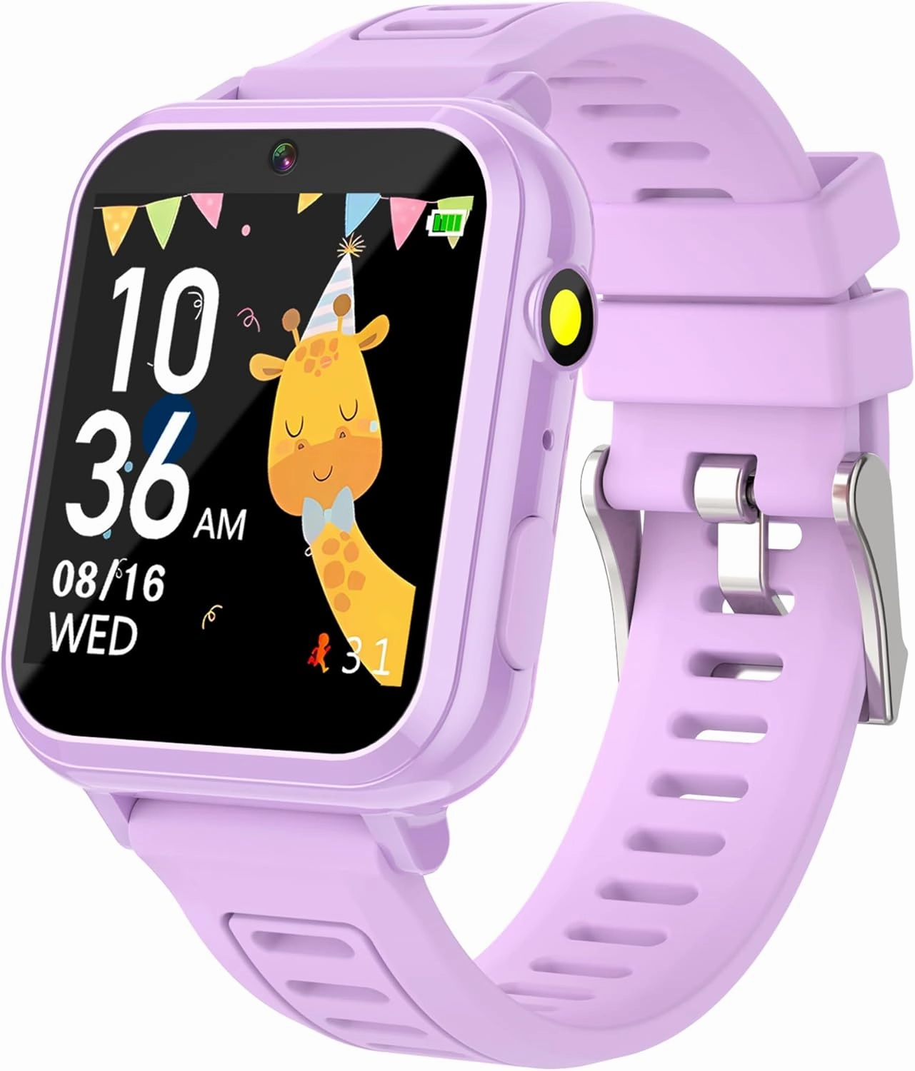 Kids Smart Watch Gift for Girls Age 3-12, 24 Games HD Touch Screen Girls Watch with Camera Video Music Player Pedometer Flashlight 12/24 hr Toys Gifts for 6 7 8 9 10 Year Old Girl Birthday Gift