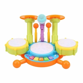 Kids Toy Musical Drum Set Basic Version (Green)
