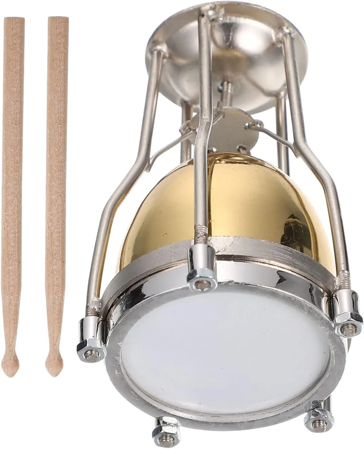 Kisangel 1 Set Miniature Musical Instrument for Simulation Drum Model Birthday Present for Engaging Interest Cultivation Music