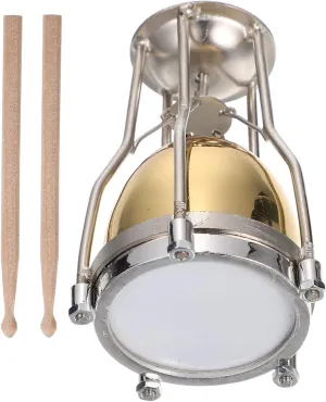 Kisangel 1 Set Miniature Musical Instrument for Simulation Drum Model Birthday Present for Engaging Interest Cultivation Music