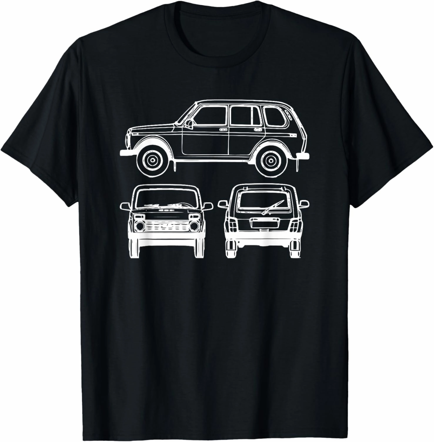 Lada Niva 4x4 Offroad Russia T-Shirts T-Shirt