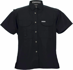 Ladies Short Sleeve Fishing Button Down Shirt, Breathable Outdoors Casual Lightweight Shirt