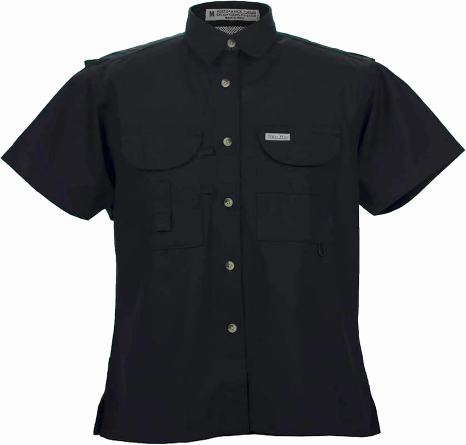 Ladies Short Sleeve Fishing Button Down Shirt, Breathable Outdoors Casual Lightweight Shirt