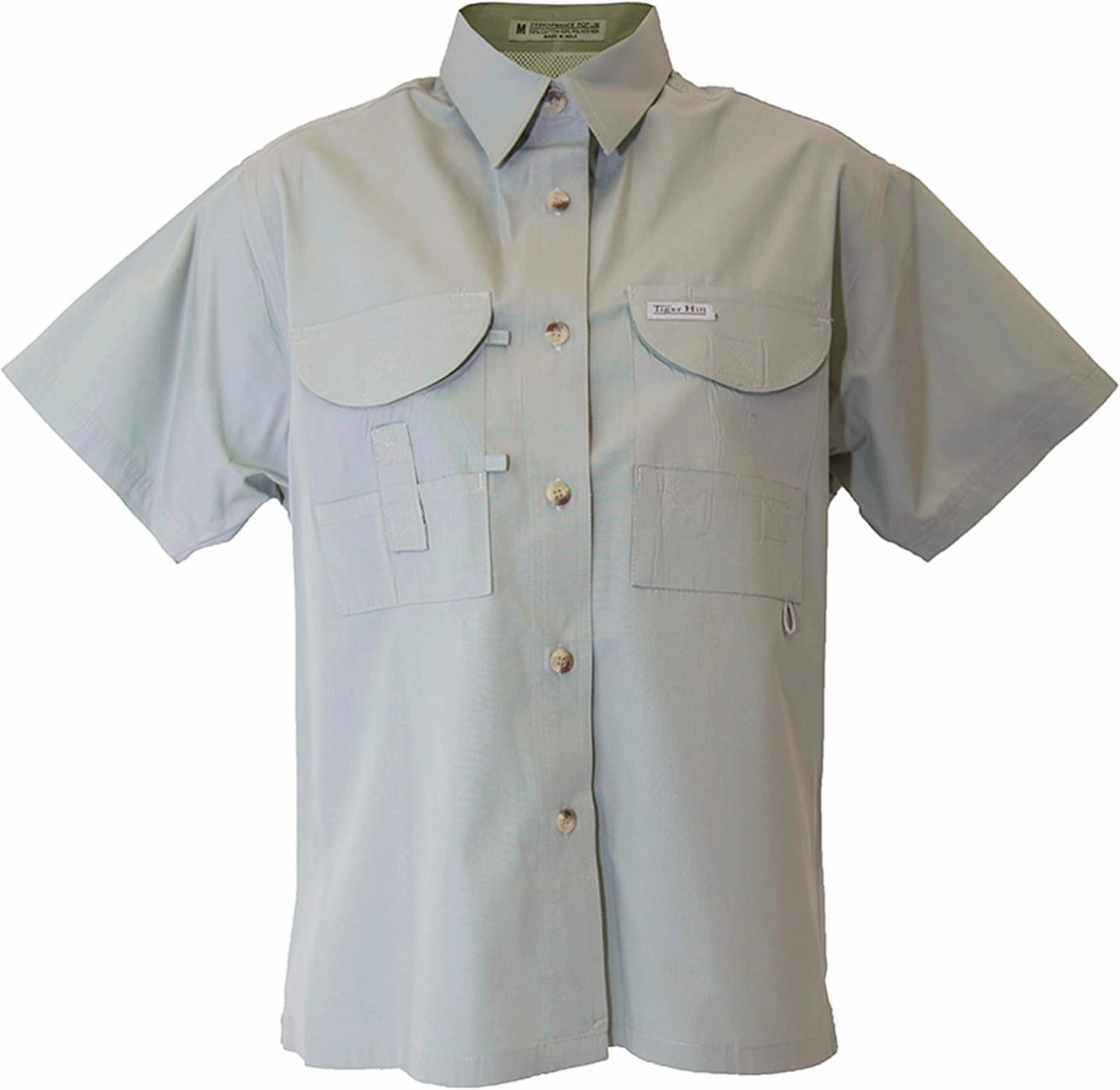 Ladies Short Sleeve Fishing Button Down Shirt, Breathable Outdoors Casual Lightweight Shirt
