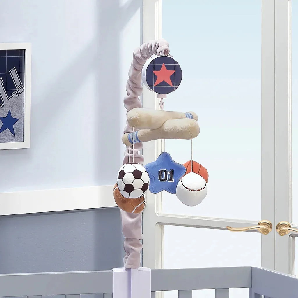 Lambs & Ivy Baby Sports Crib Musical Mobile