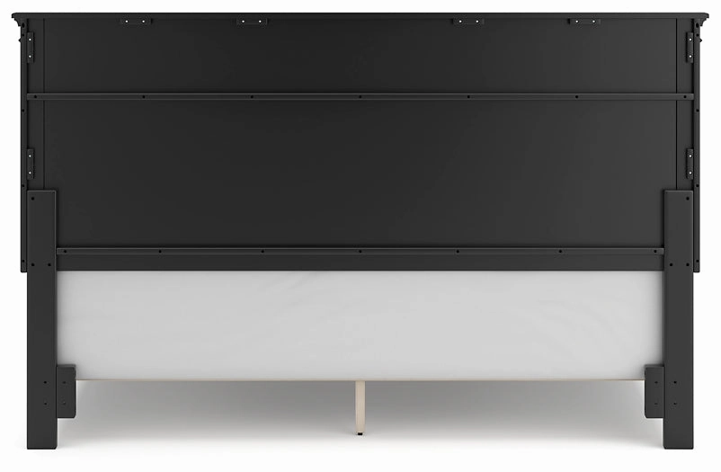 Lanolee California King Panel Bed with Mirrored Dresser, Chest and Nightstand