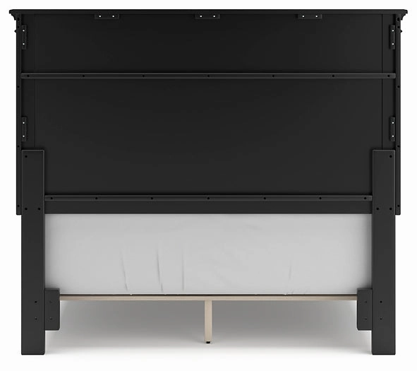Lanolee Full Panel Bed with Mirrored Dresser, Chest and Nightstand