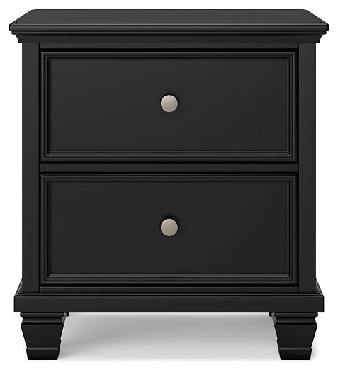 Lanolee Queen Panel Bed with Mirrored Dresser, Chest and Nightstand