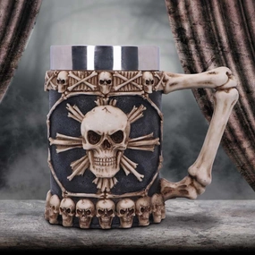 Large Tankard of Skulls Bone Skull Mug