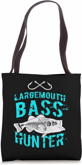 Largemouth Bass Fish Saying Freshwater Fishing Gift Idea Tote Bag