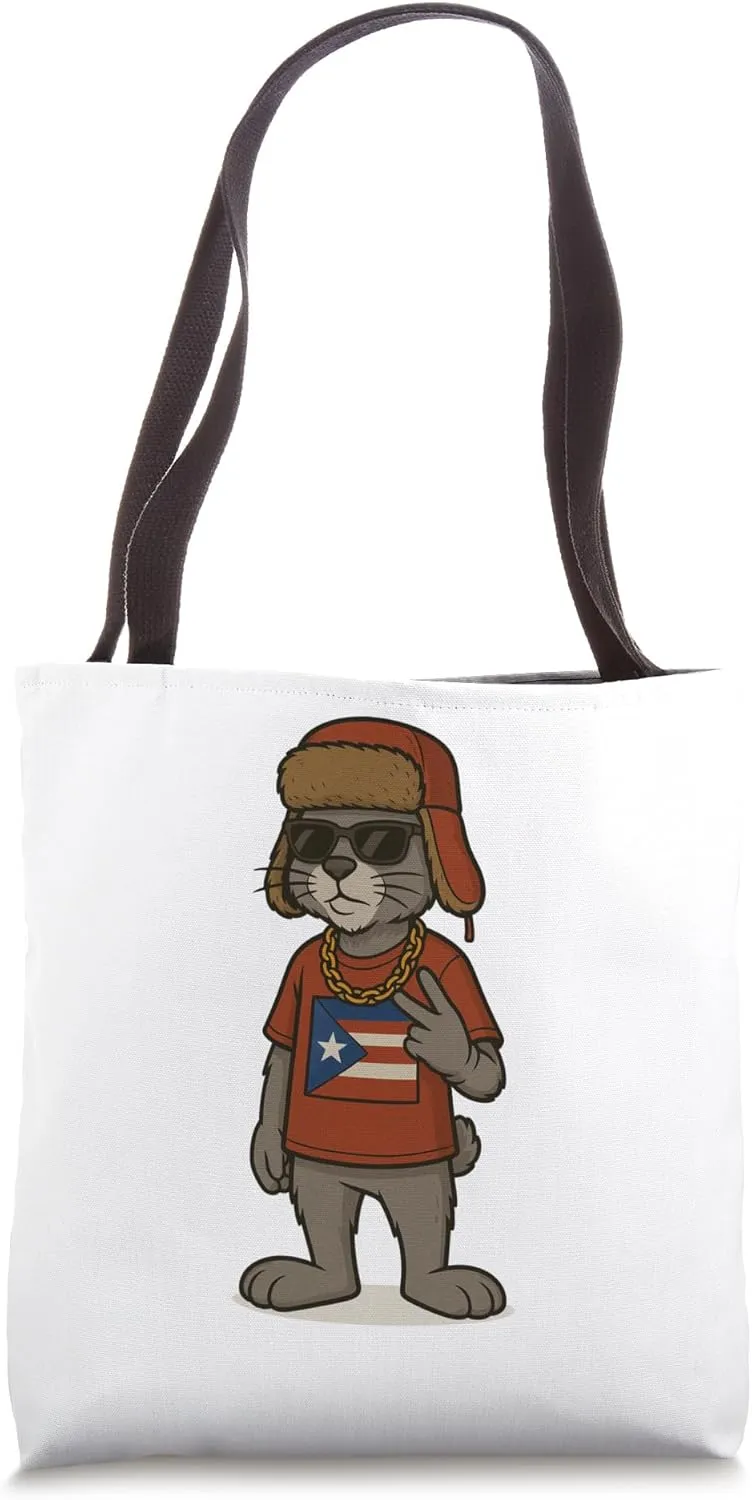 Latin Music Hip Hop Conejo Puerto Rico Beats, Bomba, Bars Tote Bag