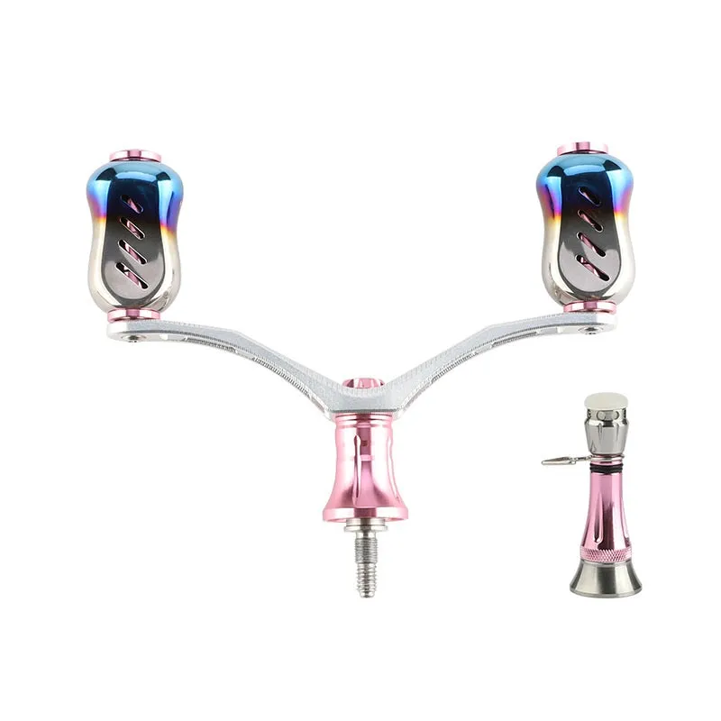 Layfishing Aluminum Alloy Double Rocker Arm With Reel Stand Set