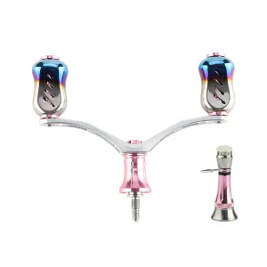 Layfishing Aluminum Alloy Double Rocker Arm With Reel Stand Set