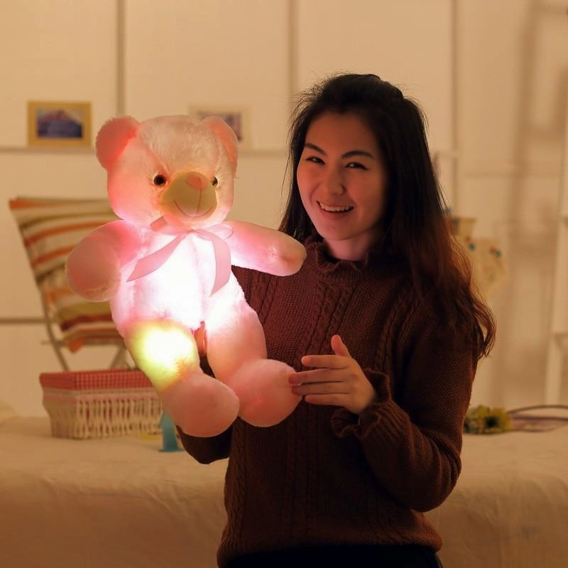 light LED Glowing Teddy Dependable Clearance sale Christmas Bear Kid Stuffed for toy Gift or