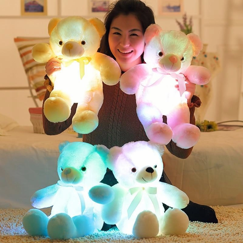 light LED Glowing Teddy Dependable Clearance sale Christmas Bear Kid Stuffed for toy Gift or