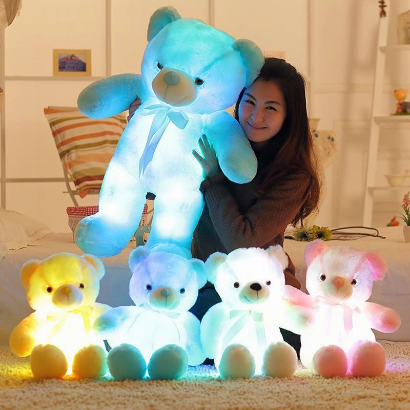 light LED Glowing Teddy Dependable Clearance sale Christmas Bear Kid Stuffed for toy Gift or