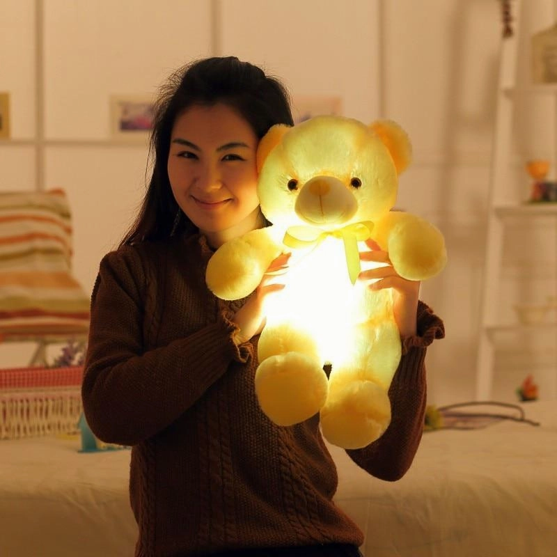 light LED Glowing Teddy Dependable Clearance sale Christmas Bear Kid Stuffed for toy Gift or