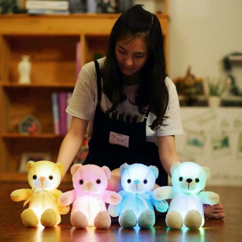 light LED Glowing Teddy Dependable Clearance sale Christmas Bear Kid Stuffed for toy Gift or