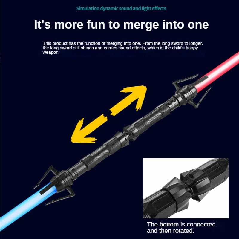 Lightsaber 80cm RGB Laser Sword Toys Light Saber 7 Colors Change Kids Telescopic Force FX FOC Blaster Toys Jedi Sword Boys Gift
